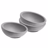 (6 Stück) Dipschälchen - ELEMENT - 3er Set - Beton - 50ml - Ø 100mm - Grau