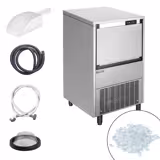 Fabbricatore di ghiaccio tritato - 94kg/24h - 470W - Acciaio inox