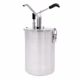 Sausdispenser - RVS - 10L - 225x225x480mm - instelbare dosering - met bak