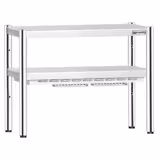 Mostek grzewczy PREMIUM - z promiennikiem ceramicznym - 800x370mm - 700W - 1 podgrzewany poziom, 1 półka - regulowana wysokość