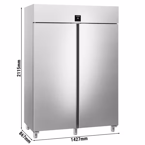 LIEBHERR | Tiefkühlschrank Edelstahl PERFORMANCE - 1360 Liter - GN 2/1 - Innen Edelstahl - mit 2 Türen