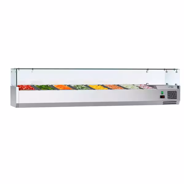 واجهة عرض مبردة علوية ECO - 1800x395mm - 8x GN 1/3