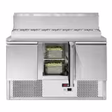 Zubereitungstisch Mini ECO - 1368mm - 3 Türen - für 8x GN 1/6