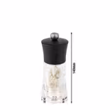 (6 adet) PEUGEOT | OLÉRON - Nemlendirici tuz değirmeni - Ahşap/Akrilik - Çikolata - Yükseklik: 140mm