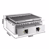 Elektrische ingebouwde watergrill - 8,75 kW