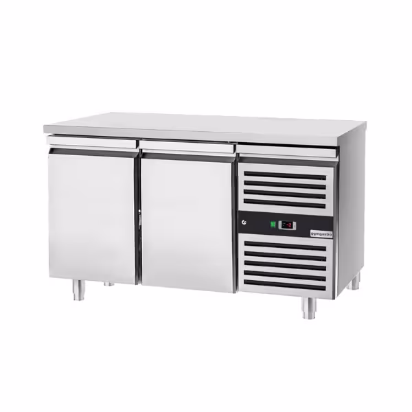 Masă rece pentru panificație PREMIUM - 1,5 x 0,8 m - cu 2 uși