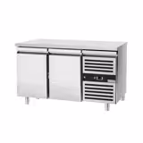 Stół chłodniczy piekarniczy PREMIUM - 1510x800x850mm - 294L - z 2 drzwiami