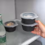 (12 stuks) Kom - Kunststof - 250ml - rond - Ø104mm - stapelbaar - grijs