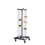 Platz stack Plate Stacker Trolley – 100 plates - Ø17–32 cm - 4 castors, 2 braked - stainless steel