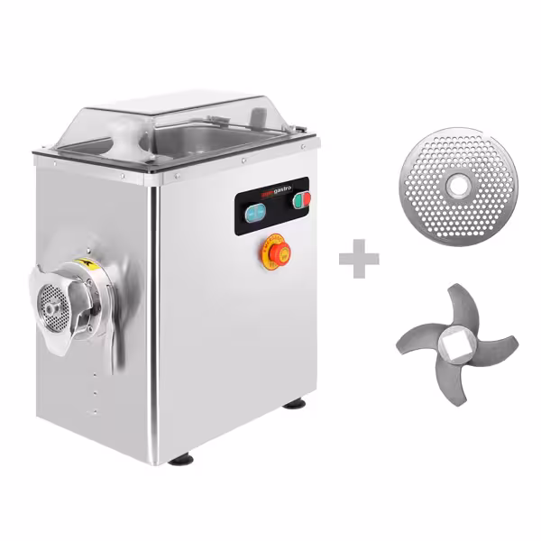 Heavy Duty Electric Meat Mincer Size 22 - 400kg/h - 1.5 kW - 1400rpm - Mincing Plate 4mm