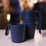 (30 kpl) Uudelleenkäytettävä muki - 260ml - Sininen)
