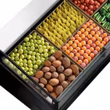 Commercial refrigerated island - 1955 mm - 255 litres - glass front