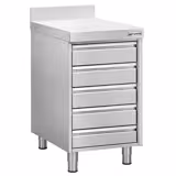 Commercial Dough Ball Storage Cabinet – 5 Drawers – 500 × 700 mm – with Upstand