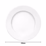 (6 komada) SELTMANN WEIDEN | Tanjur - Plitki - Ø 230 mm - Bijeli/Jednobojni