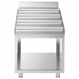 Bottigliera a parete in acciaio inox - 600x600mm - con 4 ripiani