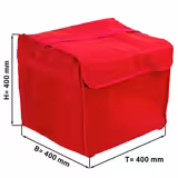 Pizzabag / Isoliertasche - für 8 Pizzakartons 37x37cm - Rot