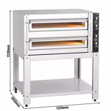 Pizzaugn - 9+9x 30cm (djup) - Manuell - inkl. underrede
