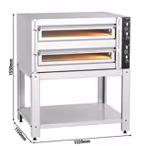 Elektro Pizzaofen - 9+9x 30cm - Manuell - inkl. Untergestell