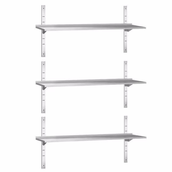 Étagère murale PREMIUM - 1600 x 300 mm - avec 3 niveaux