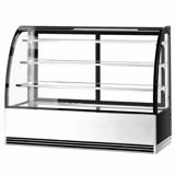 Witryna chłodnicza cukiernicza - 633L - 1800mm - podwójne przeszklenie - okrągła - z 3 półkami - z oświetleniem LED