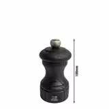 (6 pieces) PEUGEOT | BISTRO - Pepper Mill - Black - Height: 100mm