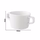 (6 stuks) WHITE DELIGHT - soepkop - Ø 100mm - 300ml - Wit
