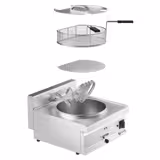 Friteuză electrică pentru pește - de banc - 25 litri - 15,0 kW