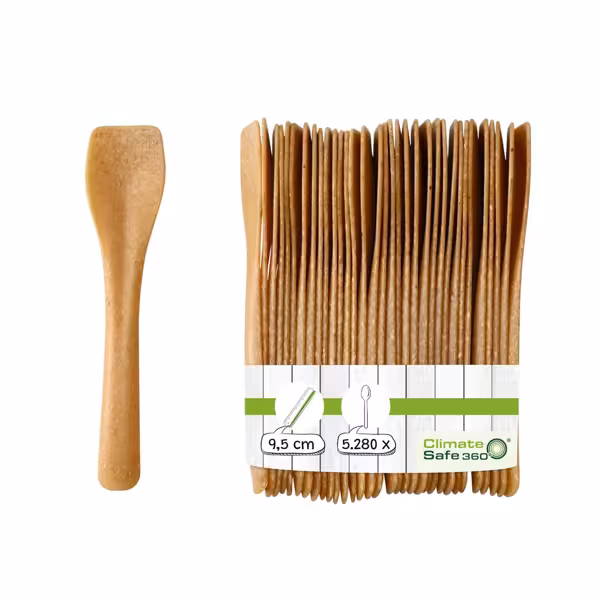 (5280 pcs) Spatule à glace réutilisable - 95mm - Marron