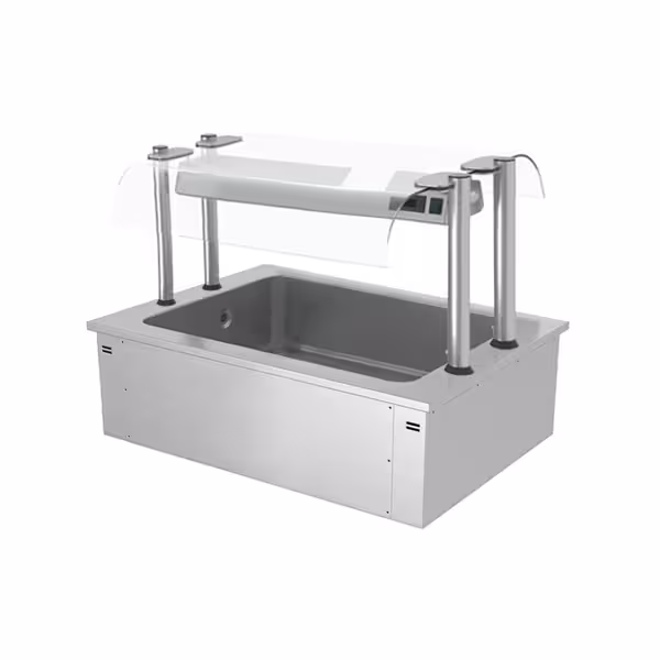 Ankastre Buz Havuzu - 1135mm - 3x GN 1/1 - 130L - Cam Siperlikli