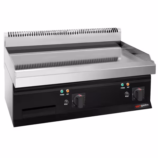 Commercial Electric Griddle - with Hard Chrome Plate - 8.0kW - Smooth Plate - Cooking area: 795x535mm