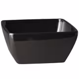 (6 قطع) سلطانية PURE - ميلامين - 0.40 l - مربّع - 125x125x60 mm - آمن لغسالة الصحون - قابل للتكديس - أسود