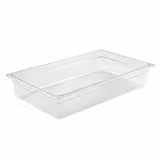 (6 pcs) Polycarbonate Container GN 1/1- Clear - 13L - Depth: 100mm