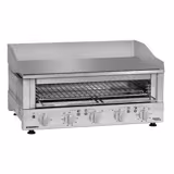 ROBAND | Electric Griddle Toaster & Salamander Grill - 700 mm - 5.9 kW 400V - 2-Zone - 80-280 °C