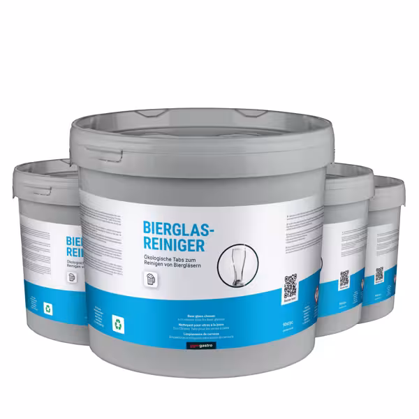 (4 unid) Detergente para lavagem manual de copos em pastilhas - 90pastilhas - Desengordurante - Ecológico - Uso profissional - Alto rendimento