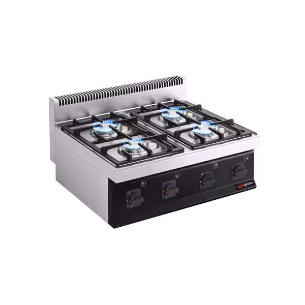 Set Üstü Gazlı Ocak PROFESYONEL - 23kW - 4 Gözlü