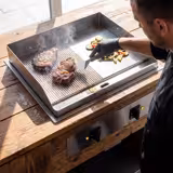 Commercial Electric Drop-in Griddle – 9 kW – Smooth & Ribbed