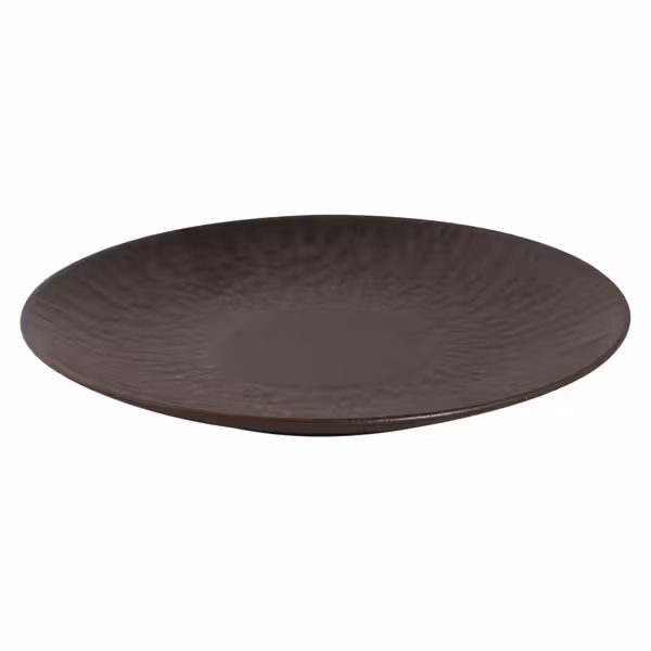 (6 pcs) RUST | Plate - flat - Stoneware - Ø210mm - Brown