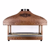 Copper Charcoal Grill - 1500mm - 1 grill grates - Grill grate: 1300x500mm