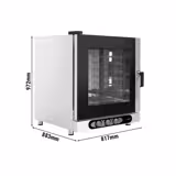 Commercial Combi Steamer - Manual - 4× GN 1/1 or 4× EN 600×400 - Left Hinge & Adjustable Feet