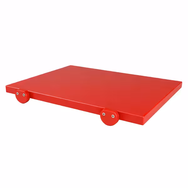 Rutschfestes Schneidebrett mit Stoppern - EN 600x400 - HACCP-Konform - Rot
