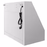 Wandafzuigkap RVS - 700mm diep - 800mm - zonder motor - met 1 labyrintfilter en verlichting