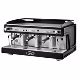 WEGA | Airy - Portafilter gép - 3 csoport - 5,6 kW - 2 tejhabosítóval és forró vízzel - Fekete