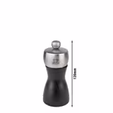 (6 stuks) PEUGEOT | FIDJI - Zoutmolen - Hout - Zwart mat - Hoogte: 120mm