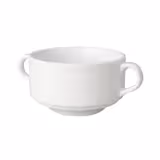 (12 pcs) BUDGETLINE - Handled Soup Cup - Mammoet - Ø 105mm - 300 ml - White
