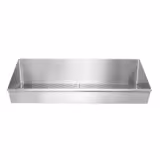 Vaschetta scaldapatate in acciaio inox - 800x300mm - forata