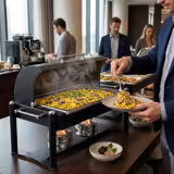 Chafing dish - GN 1/1 - deksel - zwart gecoat