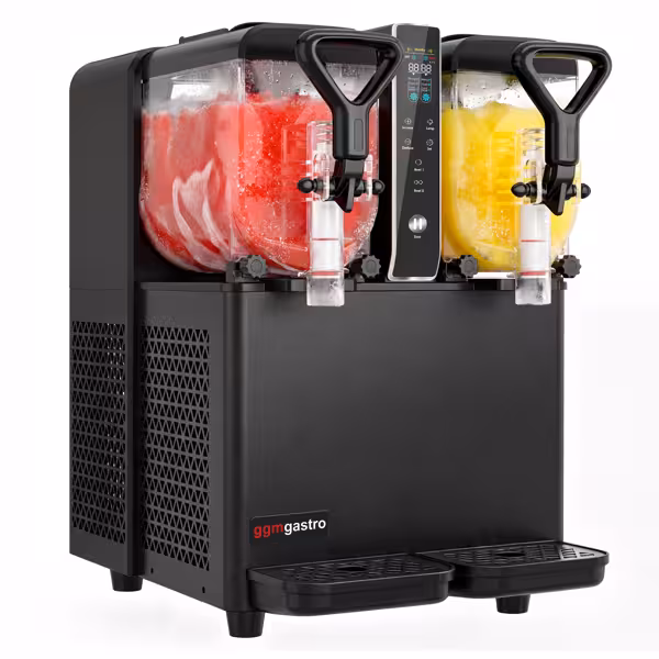 Commercial Slush Machine - 2x 3L - 400W - Digital - Black