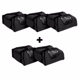 (5 pcs) Pizza Bag / Insulated Bag - each 5 pizza boxes 430x430mm - Black