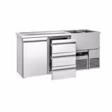 Banco Spillatura Birra - 1950x700mm - 1 Porta & 3 Cassetti