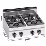 Commercial Gas Hob - 28 kW - 4 Burners